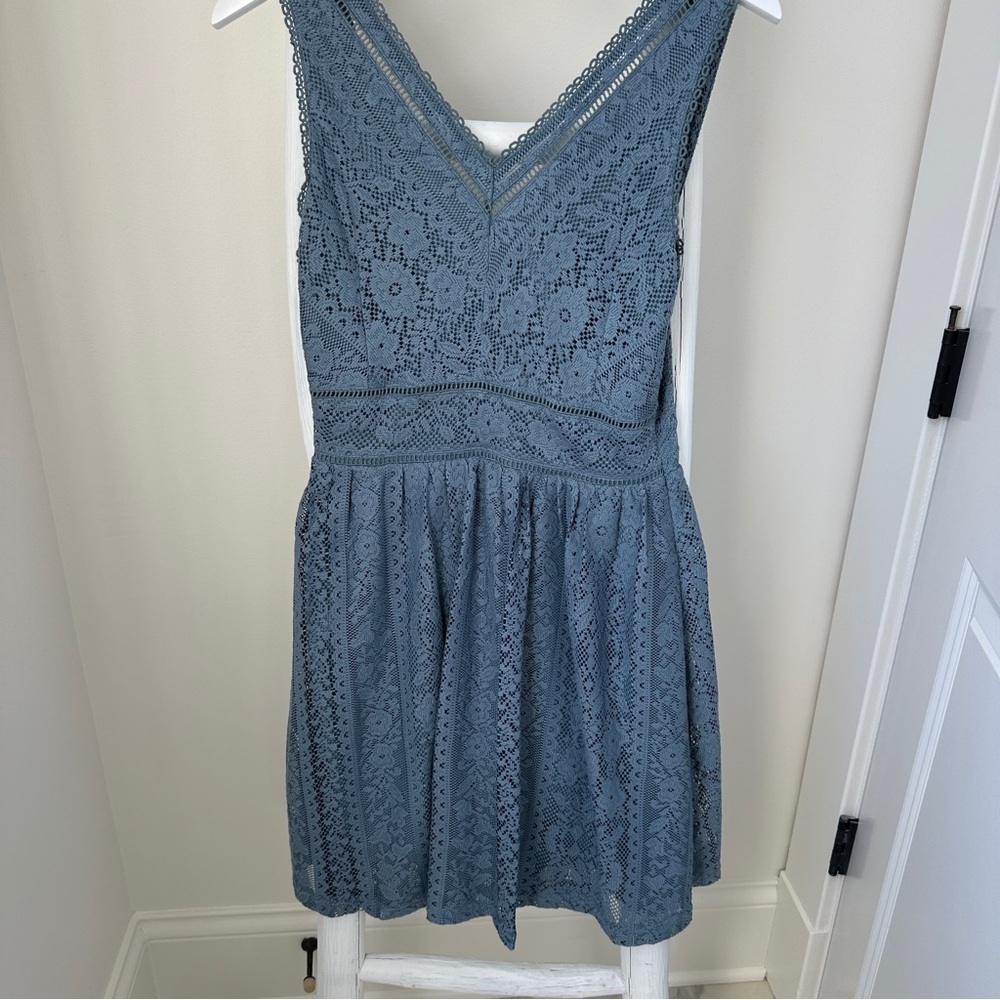 Altar'd State Blue Lace Dress Size Small
